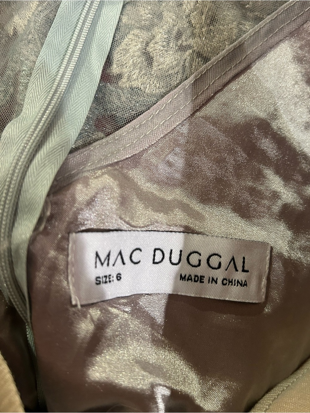 Floral Embroidered Mac Duggal Gown - Picture 7 of 9